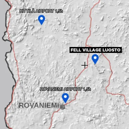 Fell Village 9 With A Mountain View, Fireplace, Sauna, Kitchen Ferienhaus Luosto