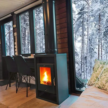 Fell Village 9 With A Mountain View, Fireplace, Sauna, Kitchen * Luosto