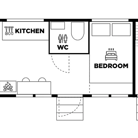 Tatil Evi Fell Village 9 With A Mountain View, Fireplace, Sauna, Kitchen Luosto